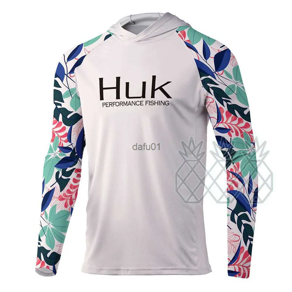 Huk hooded sale fishing shirt