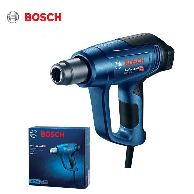 Guns Bosch GHG 1650 Electric Hot Air Gun Industrial Dual TemperaturControlled Building hårtork Temperatur Värmepistol Verktyg