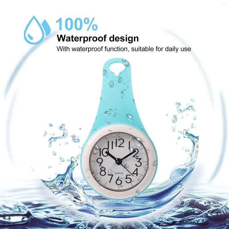 Relojes De Pared Baño Ventosa Reloj Ducha Rústico Digital Colgando Agujero  Moda Impermeable De 14,11 €