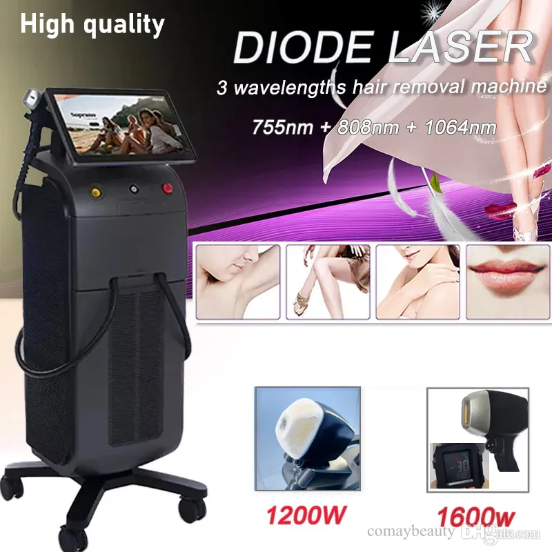60 milioni di colpi Macchina per la depilazione del laser a diodi 755nm 808nm 1064nm Depilazione dei capelli a diodi 808 Consegna veloce del laser