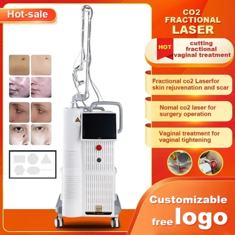 معظم معدات التردد اللاسلكي الشهير CO2 CO2 Fractional Laser Stretch Mark Lightening Skin Rejuvenation Fractional Factory Sales Direct