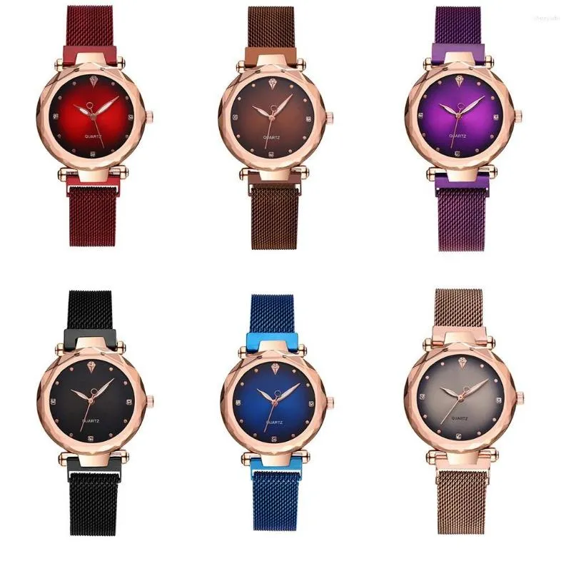 Relógios de pulso para senhora Relógios de pulso delicados e generosos Relógios de quartzo femininos precisos 33 diâmetros femininos