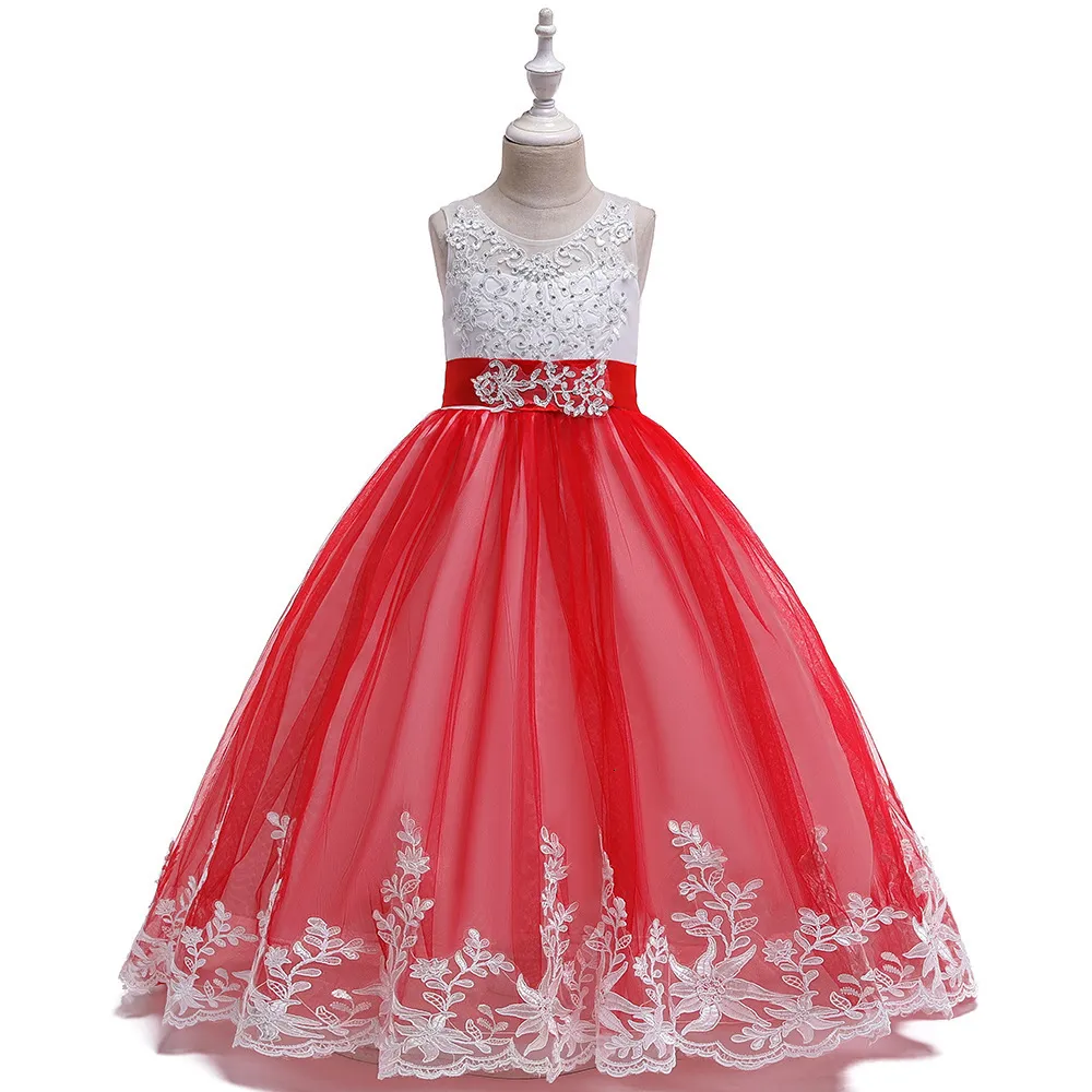 Flower Girls Kids Maxi Dress Layered Princess Pageant Wedding Party Prom  Gown | eBay