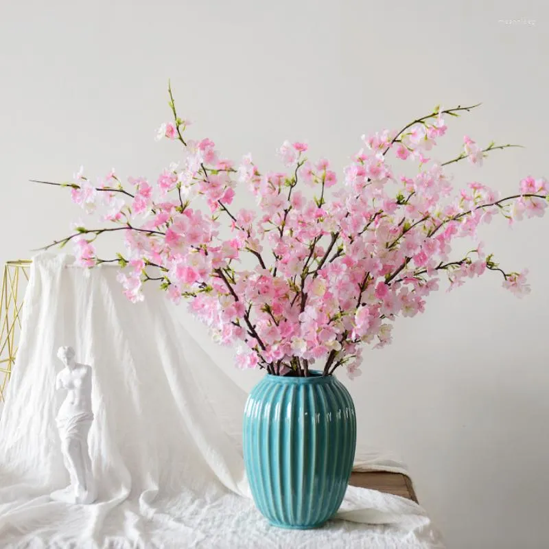 Decorative Flowers 108cm Silk Artificial Flower Cherry Blossom For Wedding Arch Party Background Home Decor Accessories Fake Po Props