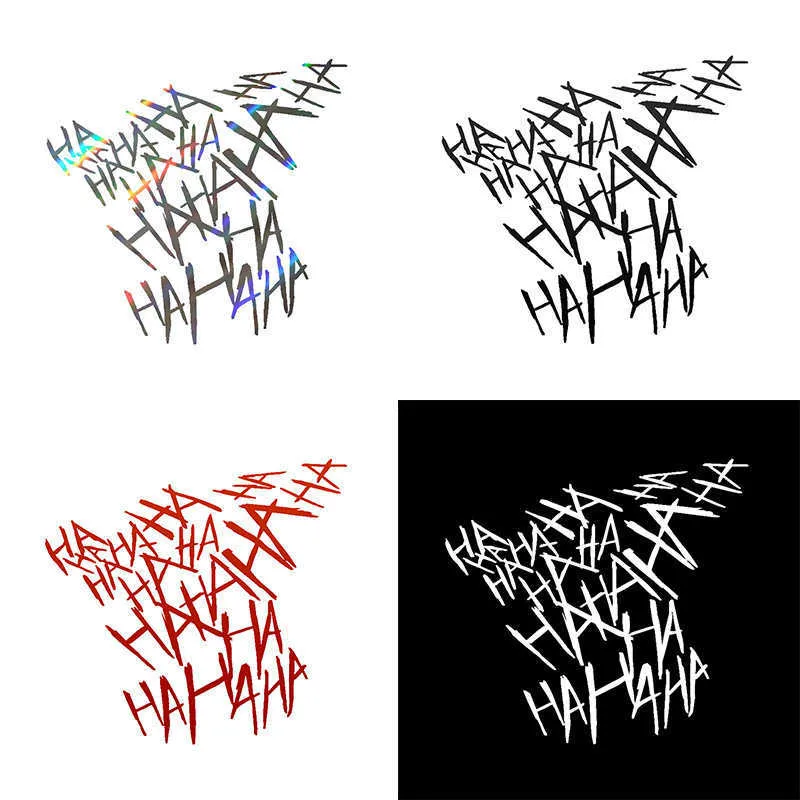Car HAHAHA Car Body Stickers Motorcycle Helmet Reflective Decor Auto ...