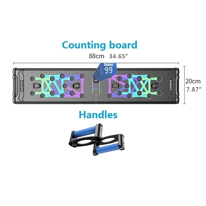 Planche de Push-Up Multifonctionnelle Portable Foy - Équipement Fitness Pliable