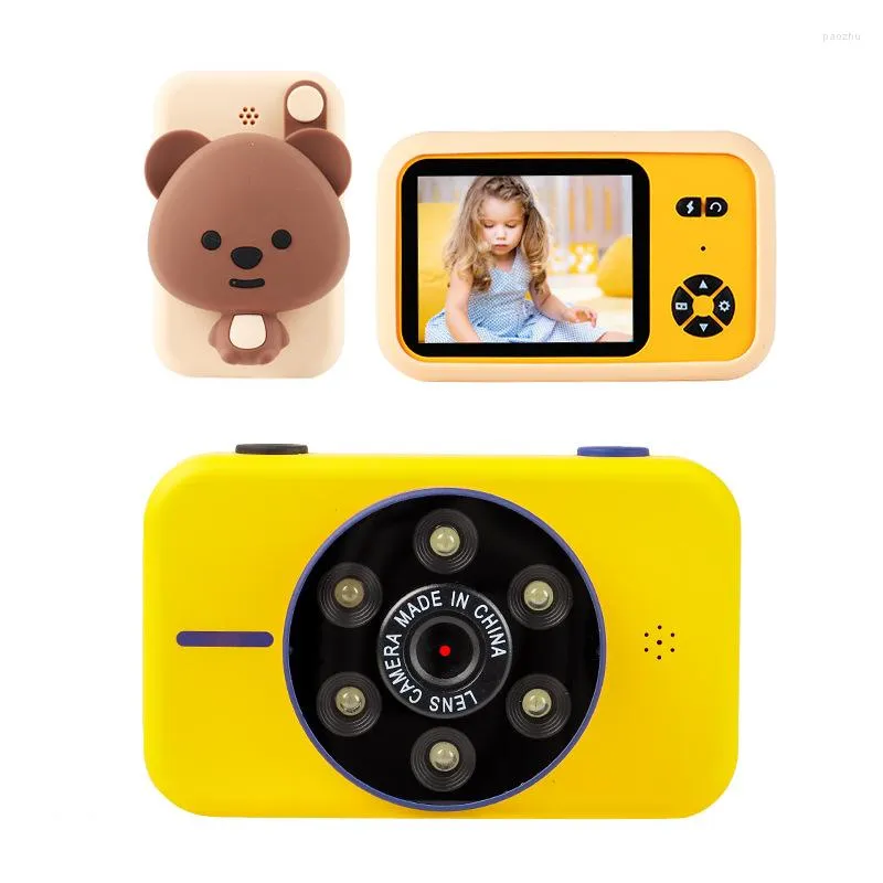 Kameror 2,4 tum 4K HD Flash Light Camera Cartoon Cute Digital Kids 1080p Video Camcorder Baby for Children Birthday Present