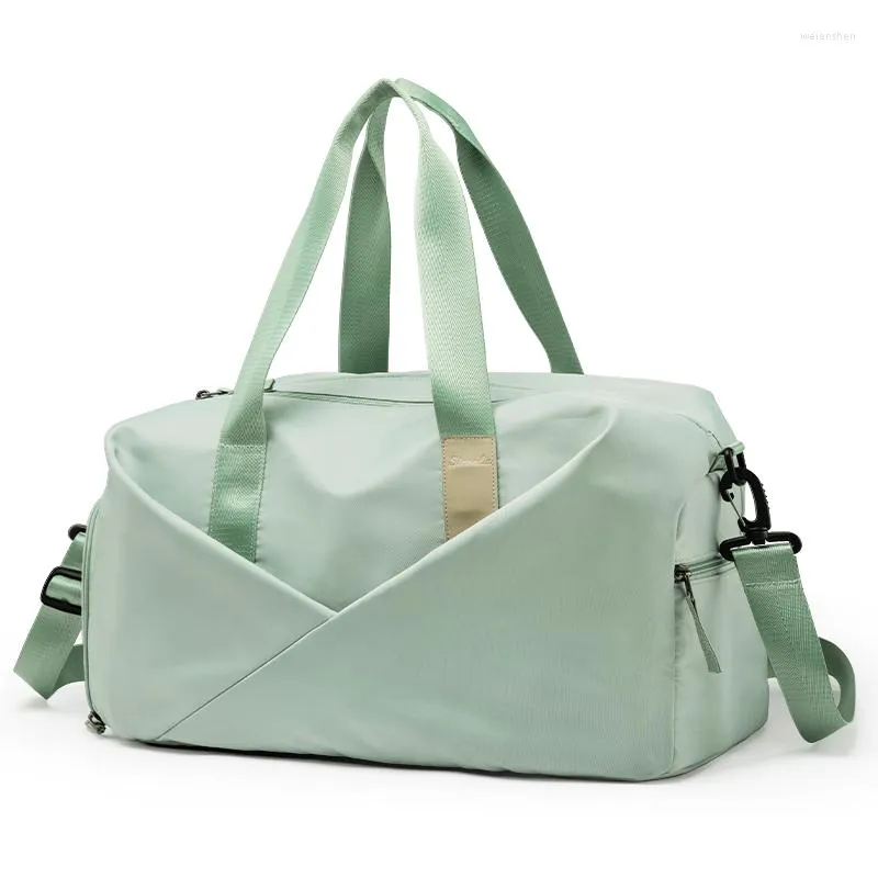 Borsone da viaggio Oxford da viaggio per donna Borsa da viaggio sportiva da palestra con scomparto per scarpe Weekender Borsa a tracolla da notte impermeabile