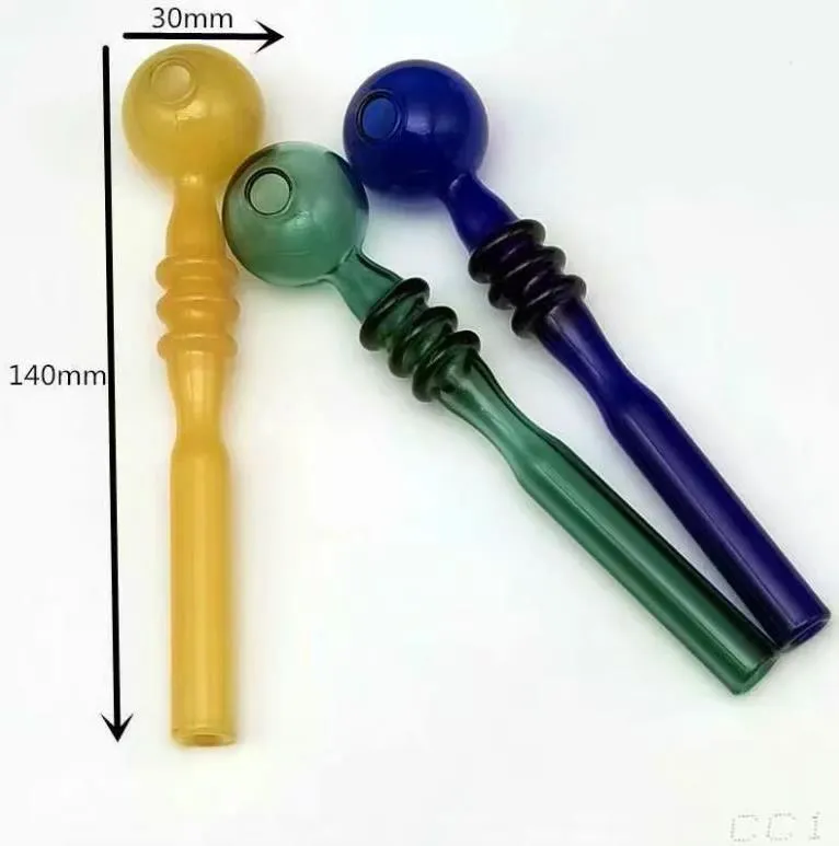 Fabricação de cachimbos de cachimbo narguilé soprado à mão Bola colorida de três rodas