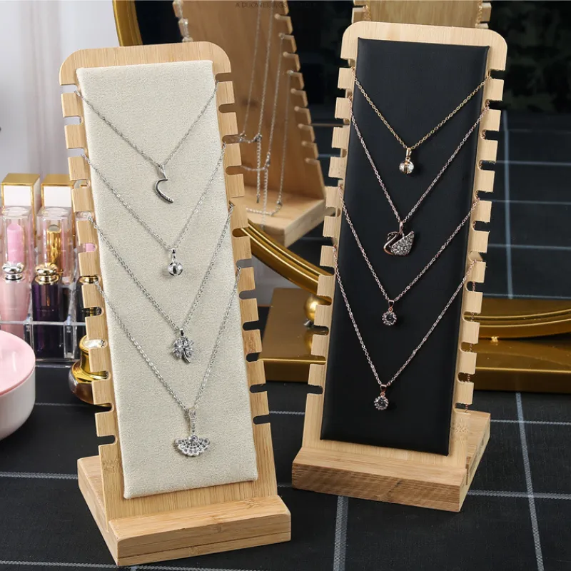 Dhgate Wood Necklace Display Wholesale Premium Walnut Necklace
