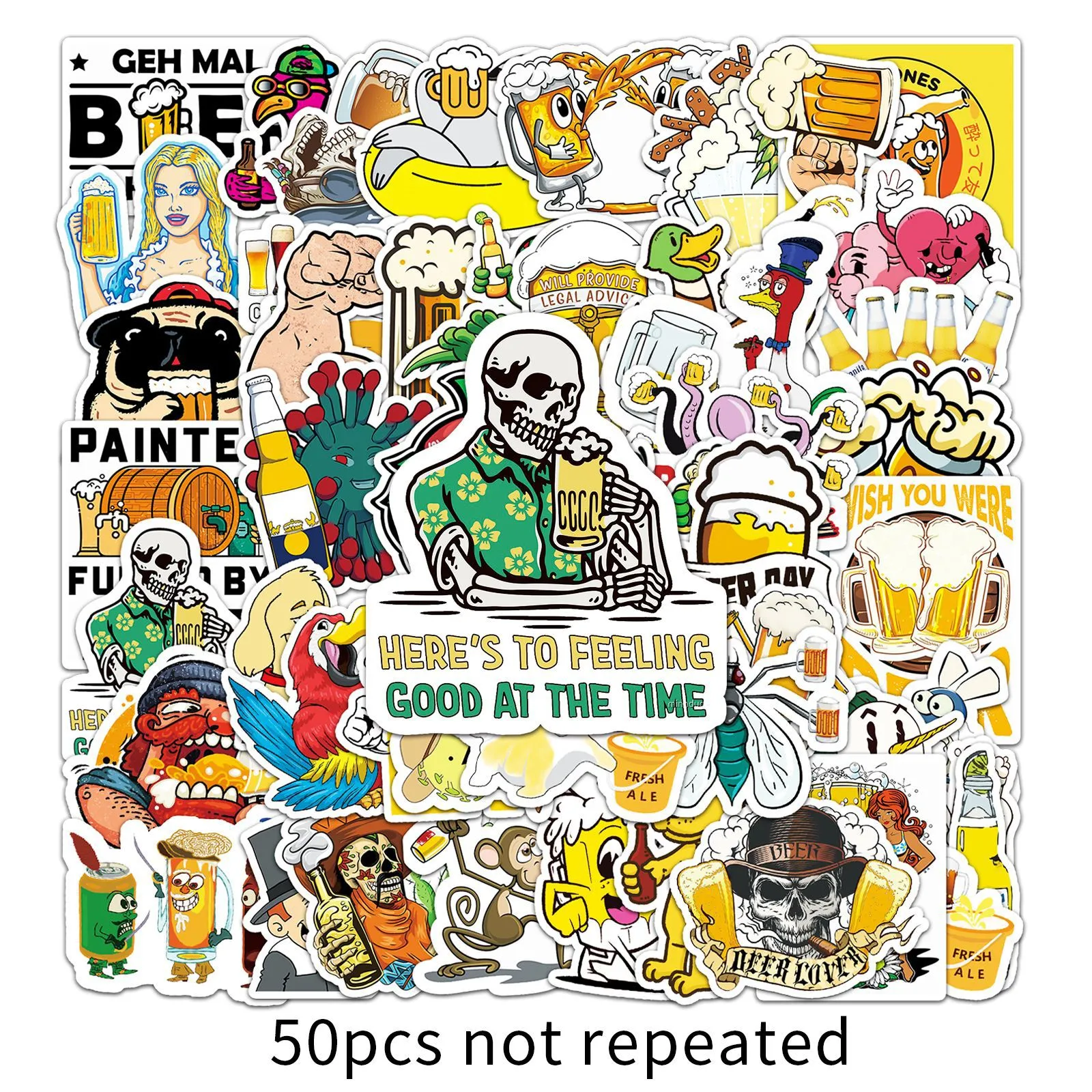 50 Celebrate Diversity Beer Cute Kawaii Stickers DIY Graffiti Decals