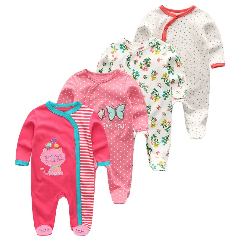 Pagliaccetti Pagliaccetto neonato Tuta nata Pigiama di cotone a maniche lunghe Pagliaccetti per ragazze Roupa De Bebes Abbigliamento per bambini 230606