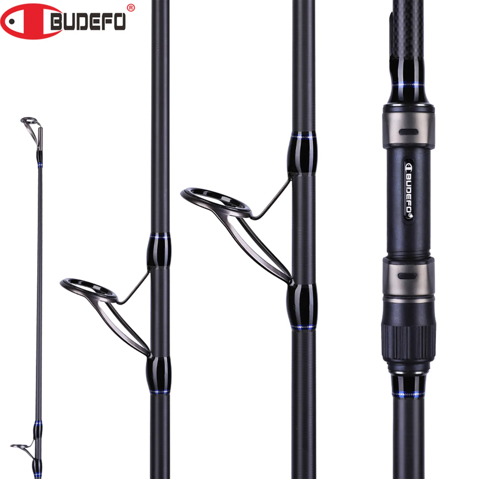 Rod Reel Combo BUDEFO Carp Fishing Rod 3.6/3.9/4.2M Carbon Fibre Spinning  Rod Travel Surfcasting Spinning Hard Pole 40 200g 230607 From  Suifengpiao19, $107.83
