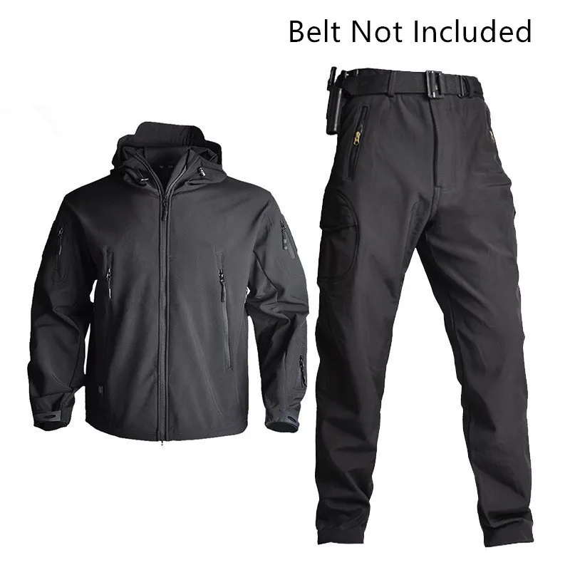 Winter Fishing Clothes Set For Men Windbreaker Military Field