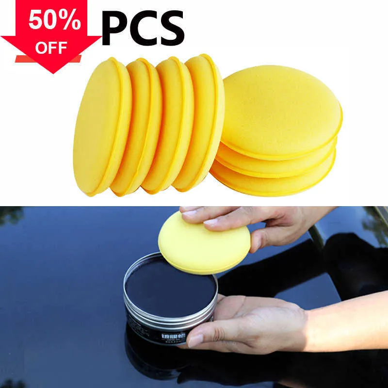 Round Foam Sponge Set For Car Polishing And Waxing Detailing And