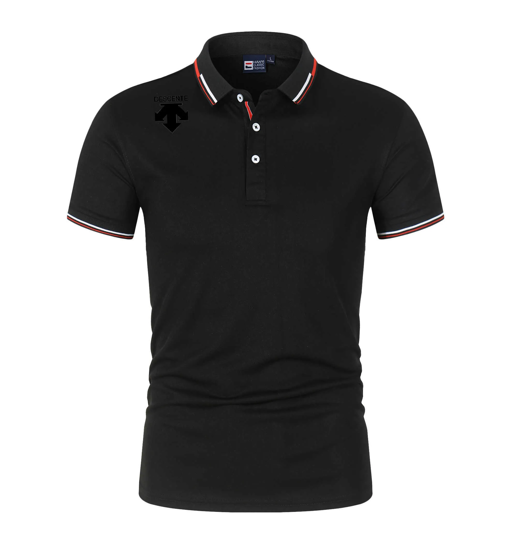 Wholesale Mens Slim Fit Polo Shirt Breathable Casual Summer Top