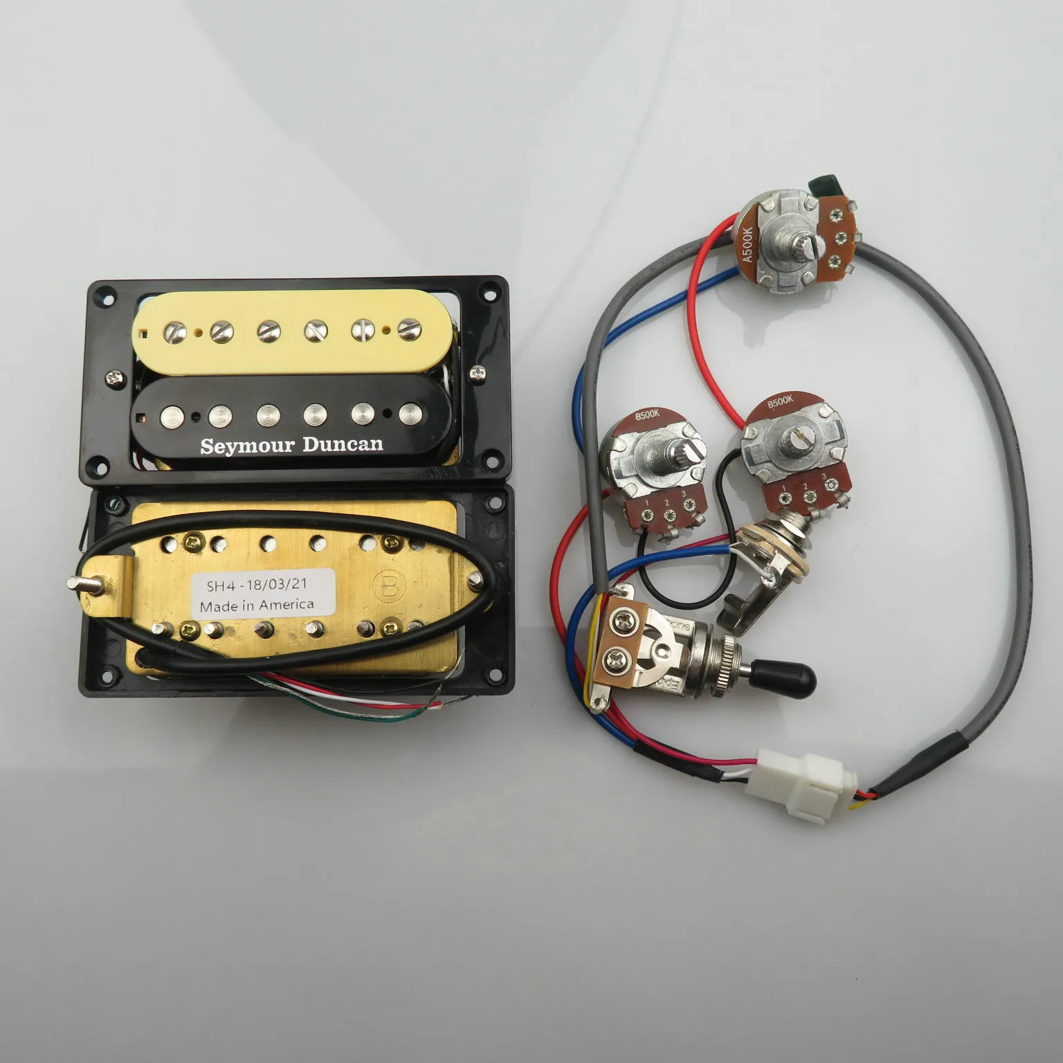 Pickup per chitarra Pickup Humbucker 4C con cablaggio 2V1T Set Pickup per chitarra elettrica