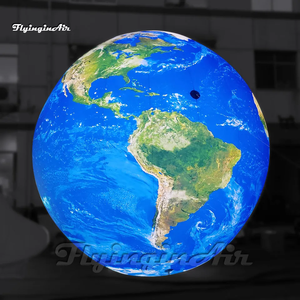 Save Big on Bulk Balloon With Led Hanging Inflatable Earth Globe Balloon  With LED Light Large Blue Solar System Planet Decor For Space Themed Events  | ..., image size:960x960