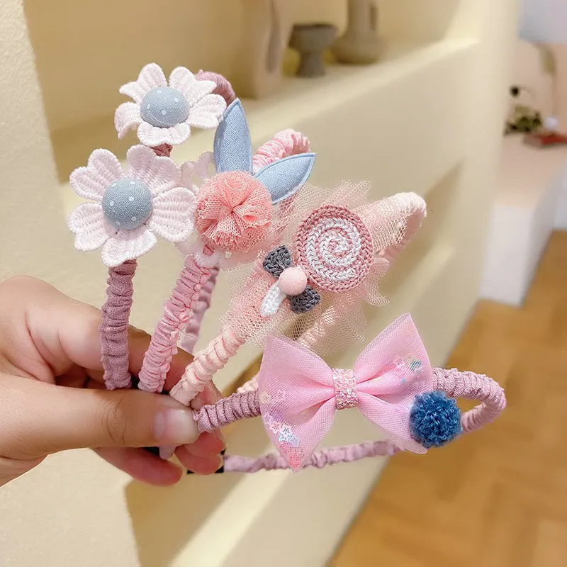 Hair Accessories Children's Multifunctional Cartoon Hair Hoop Flower Girl Hair Accessories Party Gift Fashion Headwear Girls Hair Hoop Bands 230606