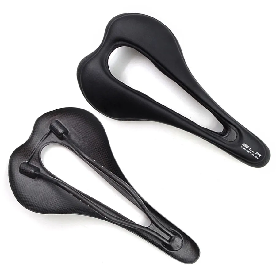 Selles de vélo Selle entièrement en fibre de carbone Ultralight Italia SLR Tekno Flow Haute performance SuperFlow VTT Course sur route Selle de VTT 230606