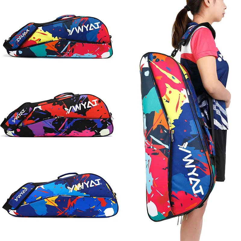 YWYAT Youth Tennis Bag Large Capacity Double Compartment For 3