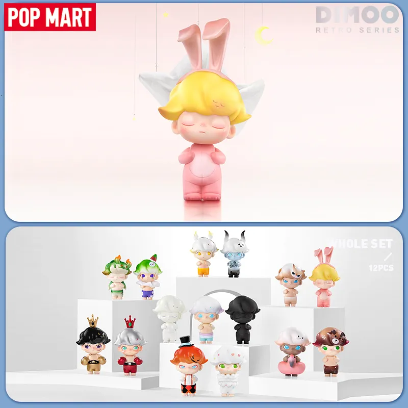 Blind Box Pop Mart Dimoo Retro Series Mystery Box 1PC/12PC