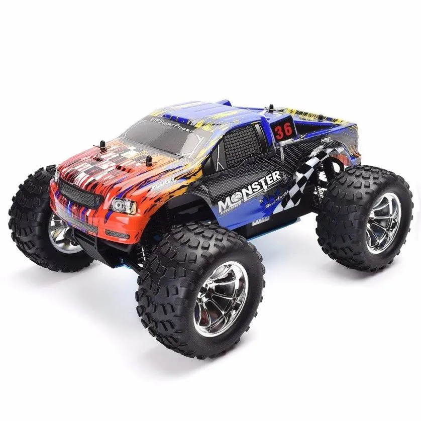 110 scala due velocità fuoristrada monster truck nitro gas power 4wd telecomando auto ad alta velocità hobby racing rc veicolo341F