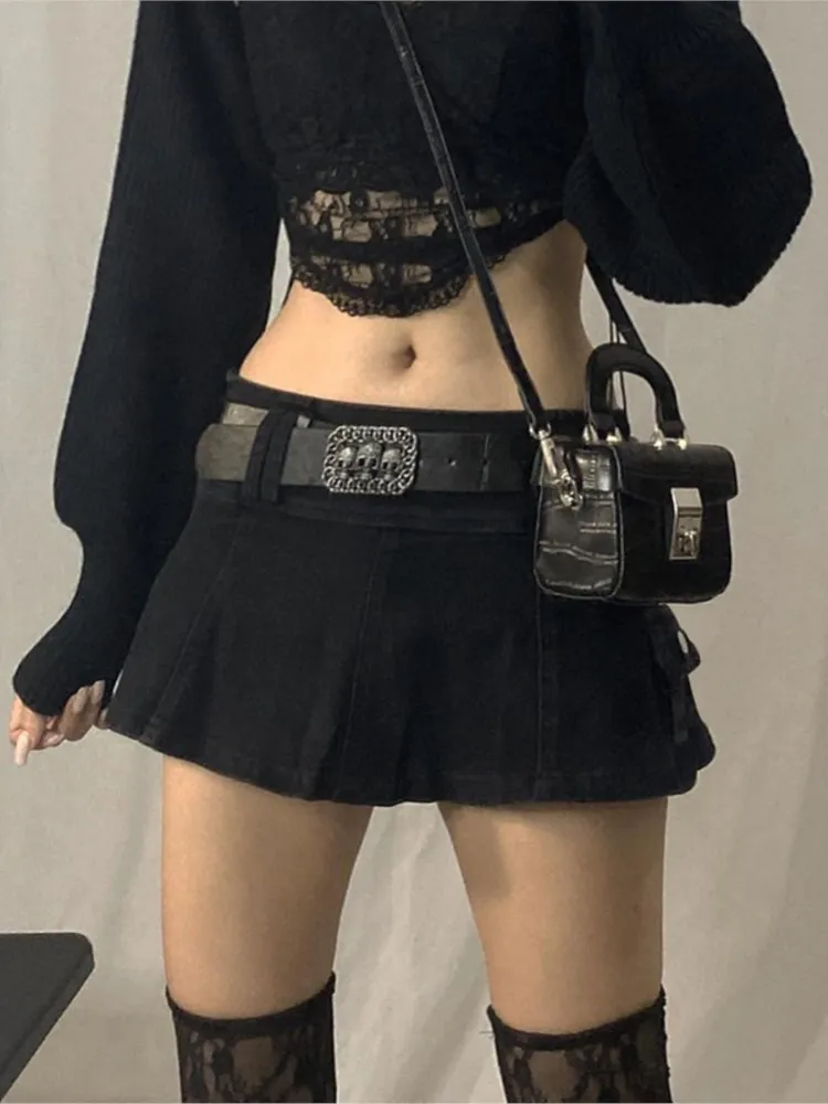 Rode geruite plooirok vrouwen harajuku gothic y2k korte rok streetwear vintage punk vrouwelijke outfits mode minirok kopen vanaf een prijs van 9.77