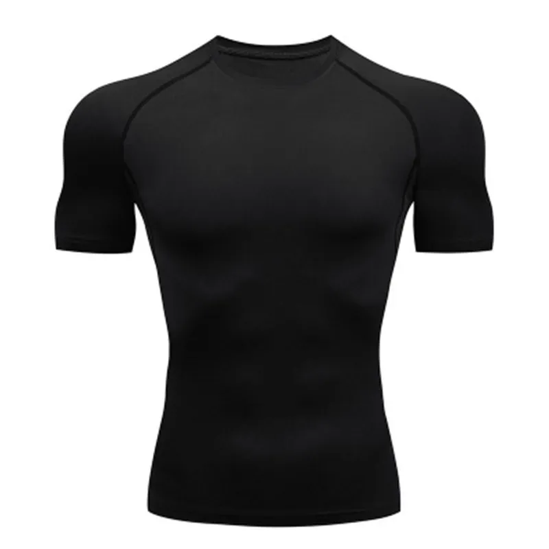 Men's T-Shirts Men's Compression T-shirt Breathable Football Suit Fitness Tight Sportswear Riding Quick Dry Running Short Sleeve Shirt Sports 230607