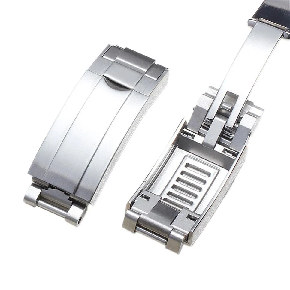 9mm X 9mm NEW High Quality Stainless Steel Watch Band Strap Buckle Deployment Clasp for Rolex Submariner Gmt Bands271b