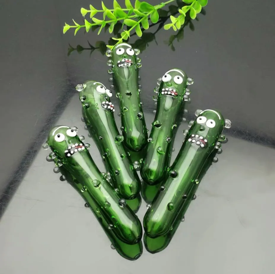 Курительные трубы Bongs Производит ручной кальян зеленой мультипликационной трубы