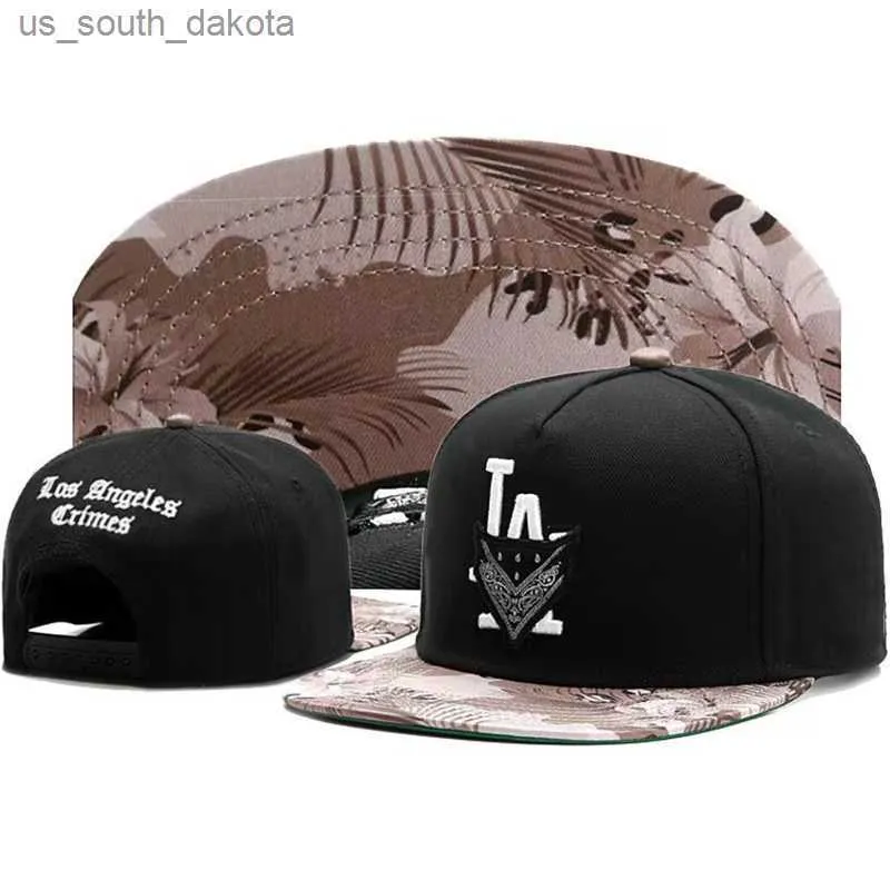 Ivan Antonov Cap Los Angeles La Snapback Hat Black Desert Flowers Hip Hop Caps Hip Hop Chapeaux de soleil ajusté Baseball CAP L230523