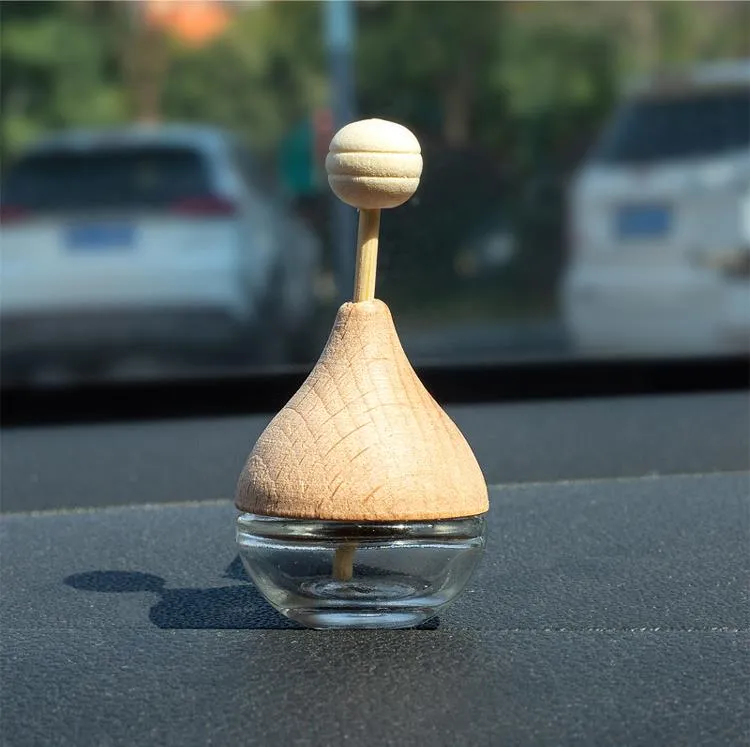 Auto Hängen Parfüm Anhänger Duft Lufterfrischer Leere Glas Parfüm Diffusor  Flasche Aromatherapie Dekor