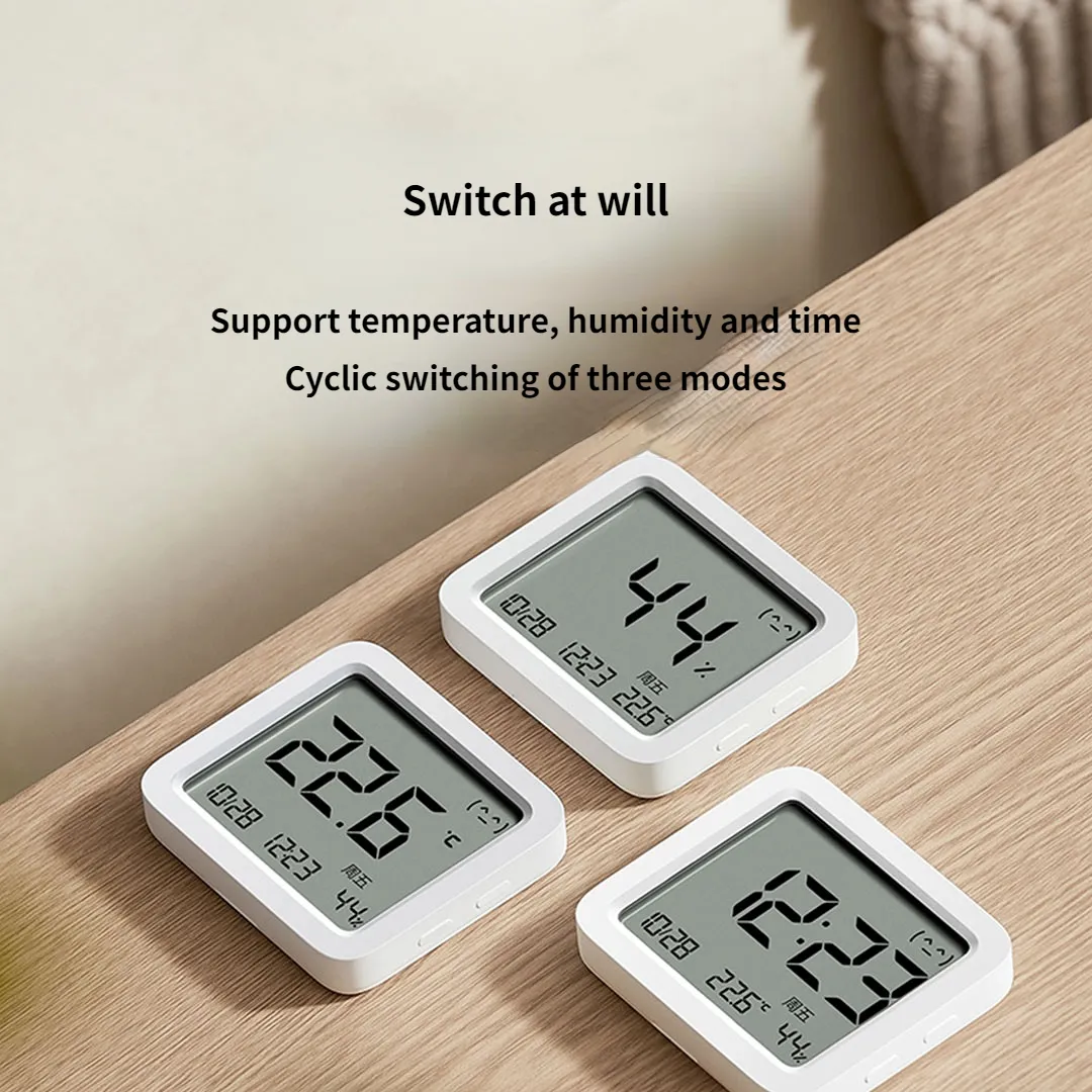 XIAOMI Mijia Smart Bluetooth Thermomètre 3 Grand LCD Sans Fil Électrique  Hygromètre Numérique Température Et Humidité 3 Pour Mijia APP Du 33,02 €