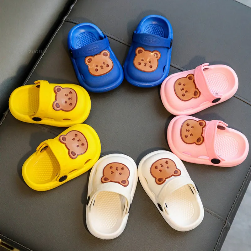 Sandals Baby Toddler Kids Non Slip Sandals Boys Girls Cute Bear Foam Beach Summer Slippers Children Breathable Lightweight Water Shoes 230606 From SG 12.93 DHgate