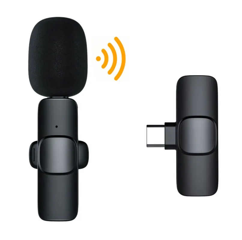 Беспроводная лавальер микрофон для iPhone iPad Plug-Play 2.4g Ultra-Low-задержка, построенный микрофон шумоподавлением для видеозаписи для интервью с видео, vlog youtube