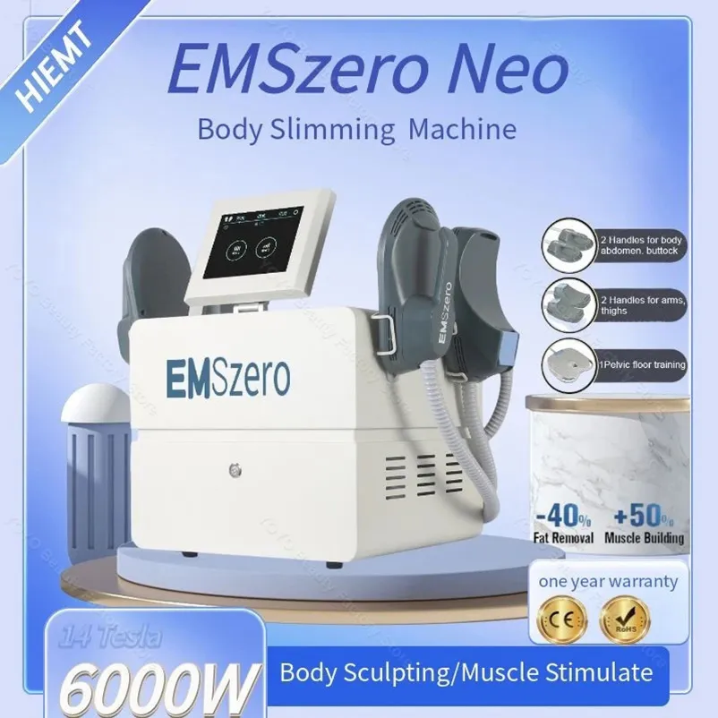 2024 고 에너지 Emslim Nova 14 Tesla 기계 Hiemt Emszero Neo Rf Slimming Muscle Stimulator Body Sculpting Machine