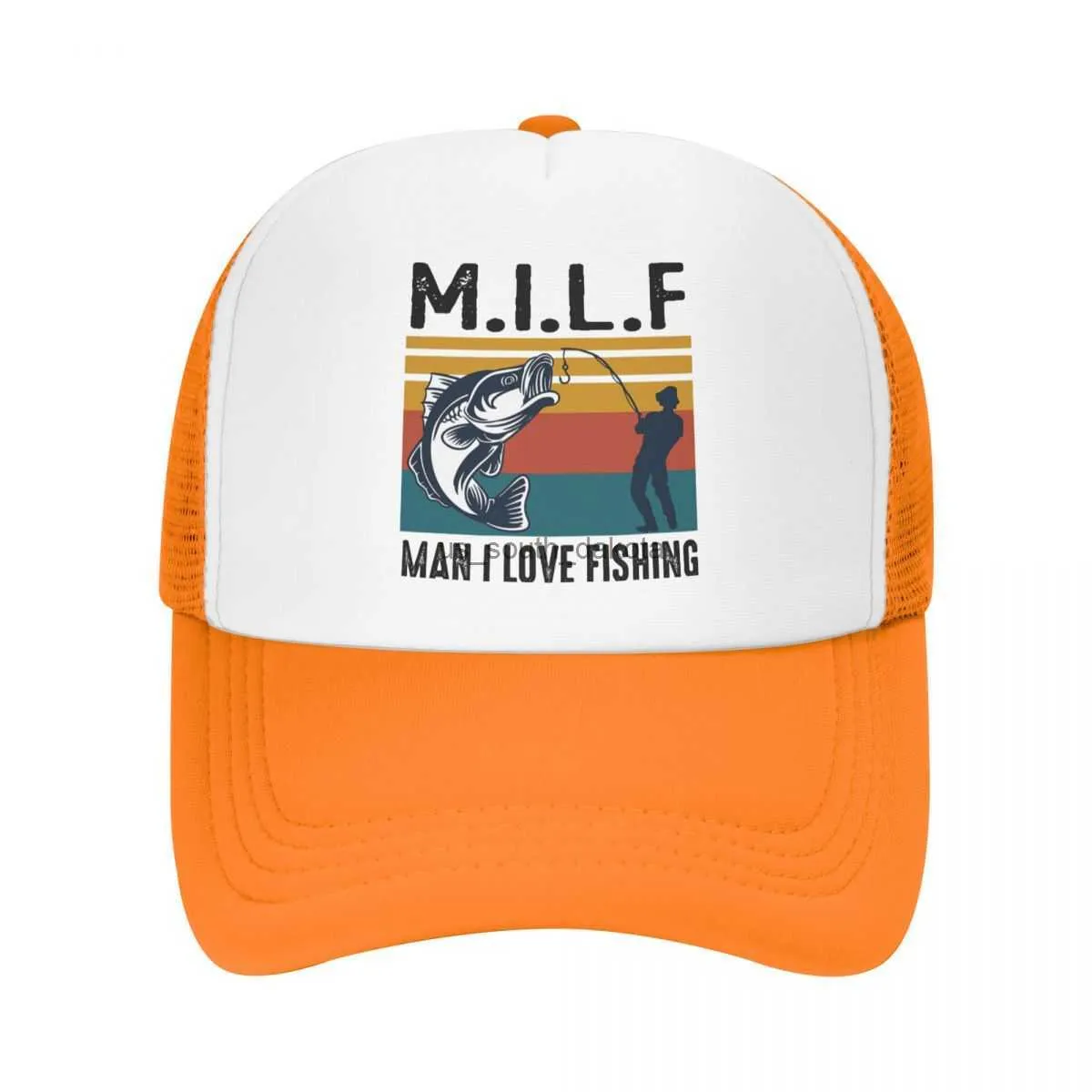 Milf Man I Love Fishing Funny Baseball Caps Adjustable Trucker Hat For Men  And Women Perfect For Outdoor Summer Activities From Us_south_dakota, $7.15