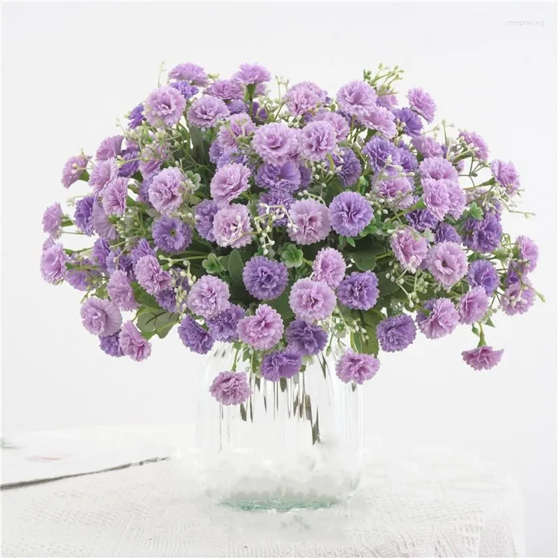 Fleurs décoratives Fleur de soie artificielle Small Lilac Bouquet de mariage Décoration de mariage Home Party Window Garden 1pc