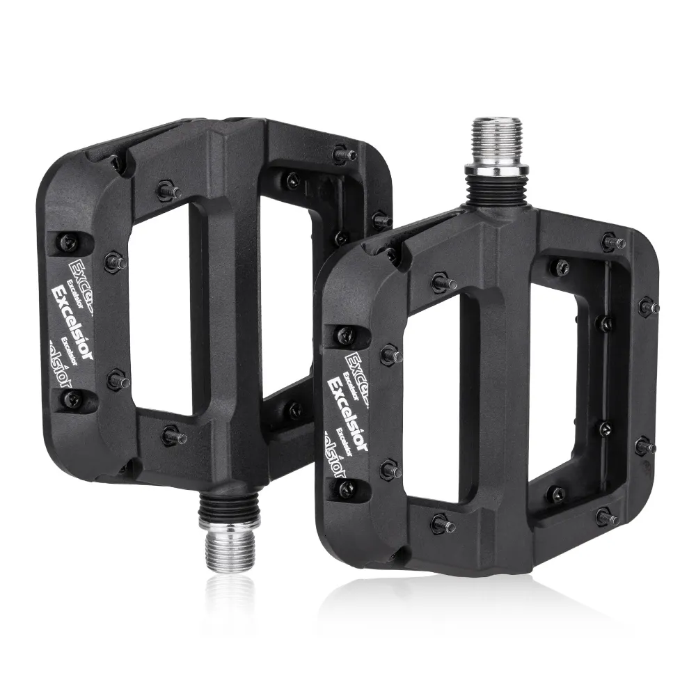 Bike Pedals 2Pair1Pair MTB Bike Pedals Non-Slip Mountain Bike Pedals Platform Nylon fiber Bicycle Flat Pedals 916 Inch Bicycle Accessories 230606