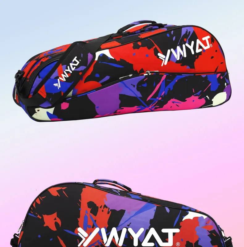 YWYAT-Sac de raquette de badminton impermeable, sac de sport a une seule  initiative, grande capacite, sac de raquette de tennis avec compartiments  pour chaussures et vetements