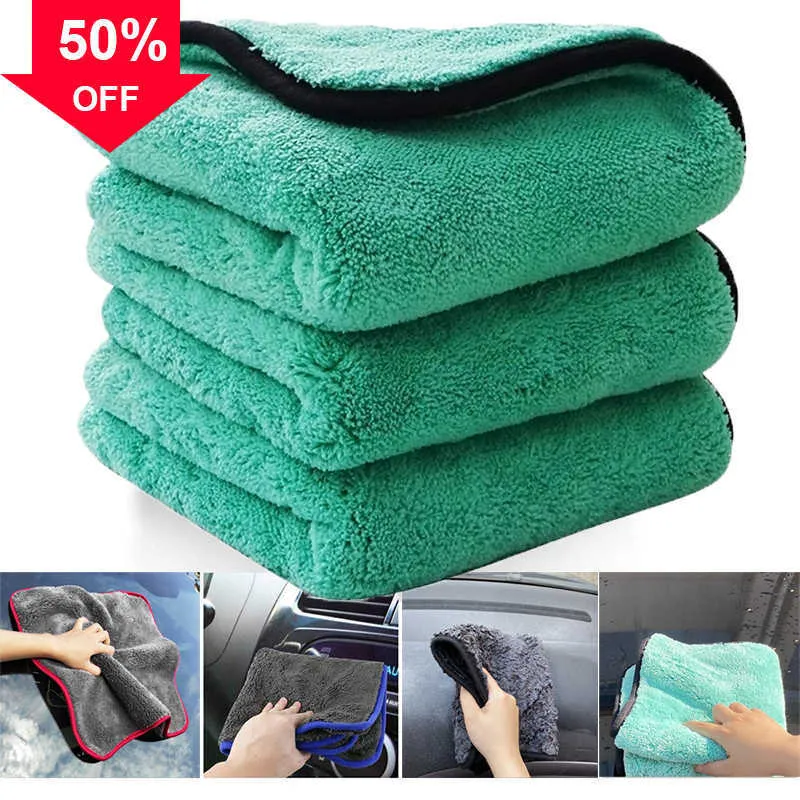 1200GSM Car Detailing Car Wash Asciugamano in microfibra Pulizia auto Asciugatura Panno per lavaggio automatico Panno in microfibra Accessori invernali per auto