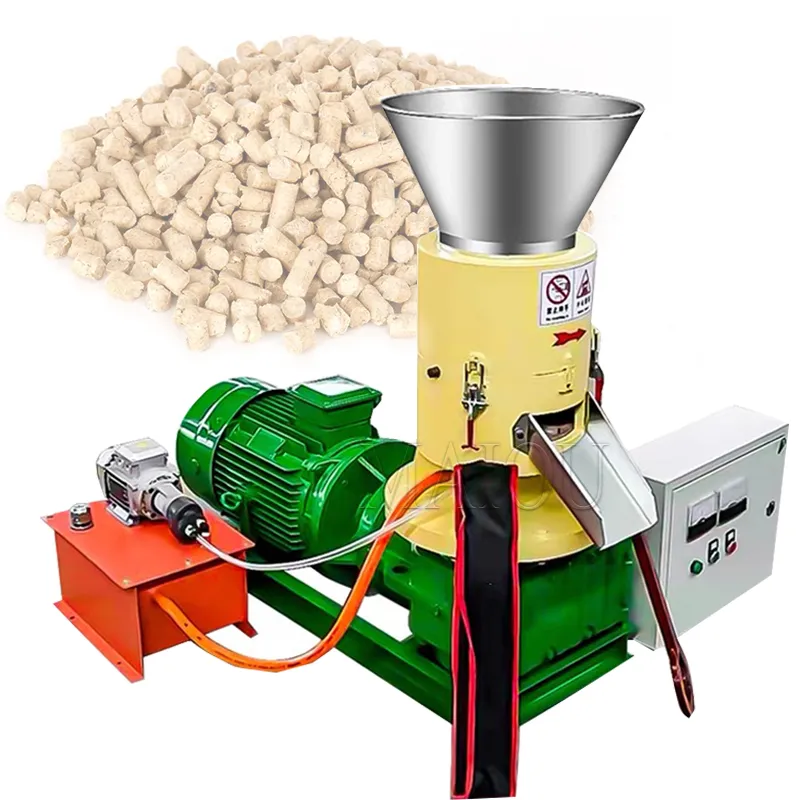 Biomassa sågspellettmaskin sågspellet pellet bränsleproduktionsmaskin hög effekt halm rakar granulator risskal halm trä