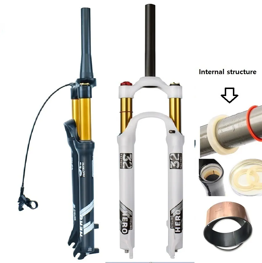 Cycing Hero Air Fork Inverted Mountain Bike Fork With Suspension