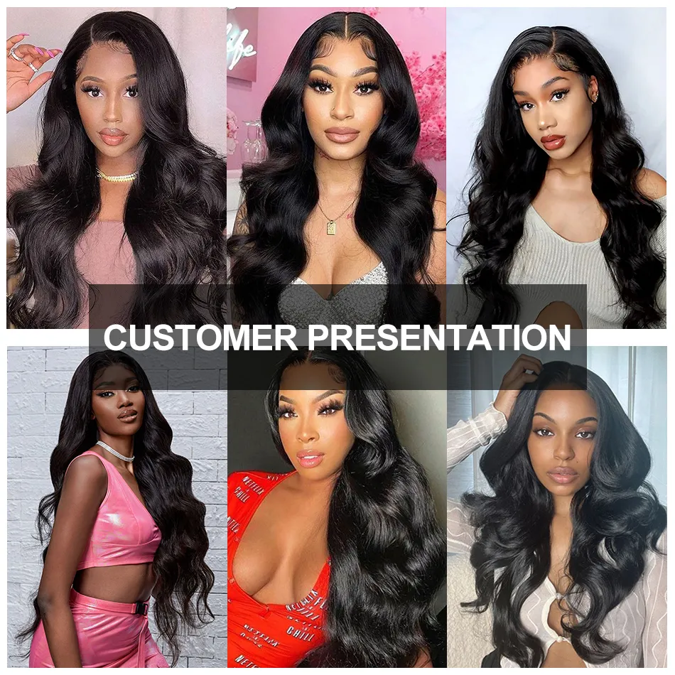 Body Wave 13x4 Lace Front Human Hair Wig for Women Cheap 13x6 HD Transparent Lace Frontal Wigs
