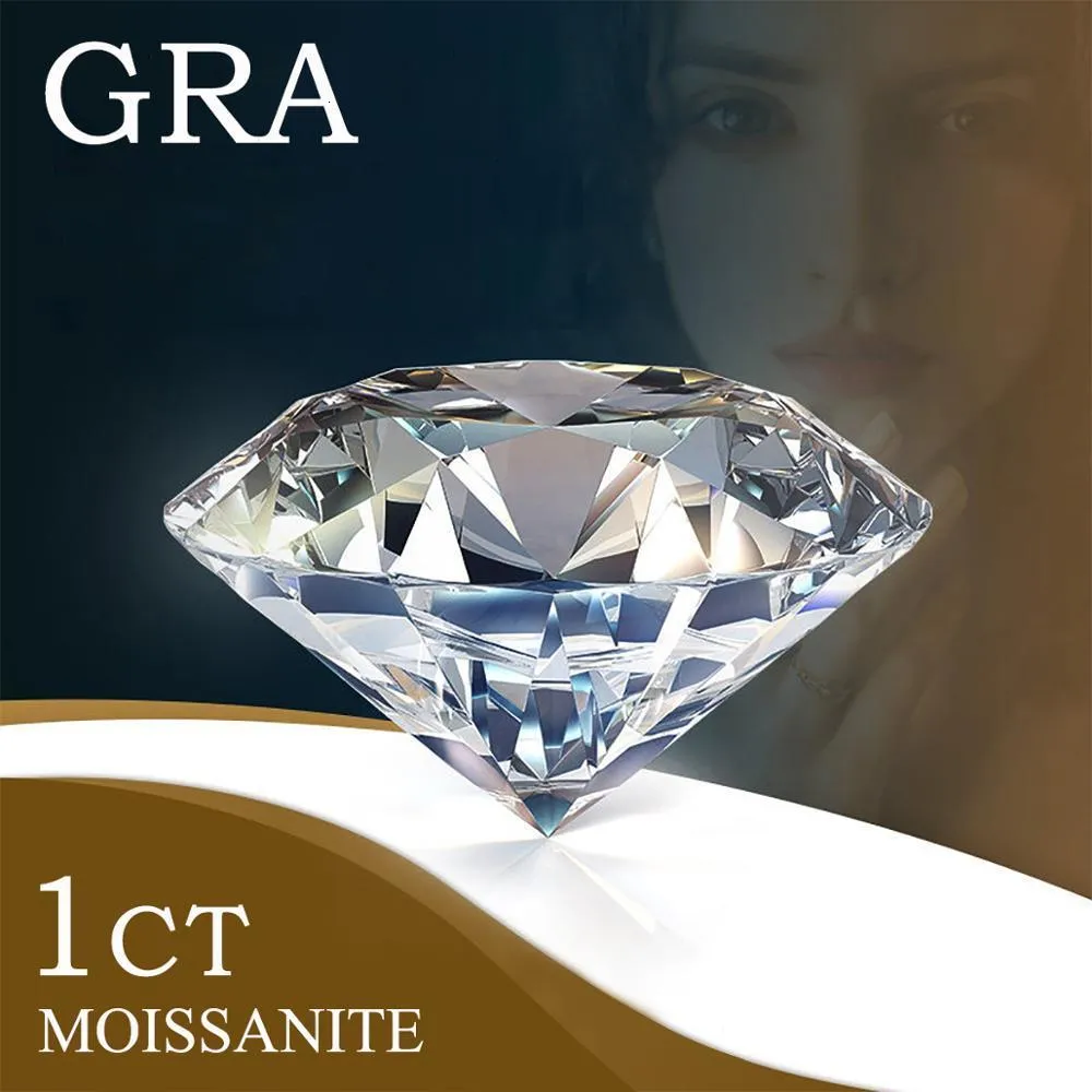 الماس فضفاضة 100 ٪ أصلي الأحجار الكريمة الحجارة Gra 1ct D Color VVS1 Lab Diamond Stone مقطع ممتاز لخاتم الماس في GEM السائبة 230607