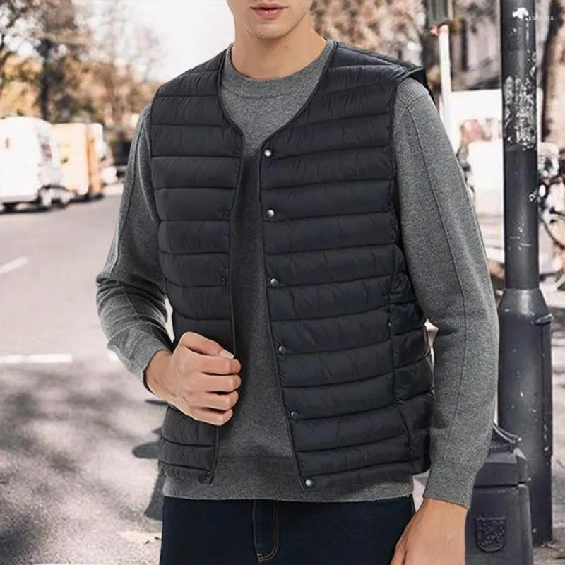 Gilets pour hommes Outwear Chic coupe-vent hiver gilet Slim Fit Cardigan pour les rencontres