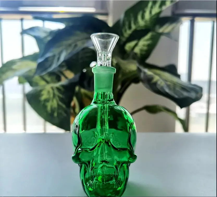 Skull Glass Water Bongs Oil Hookahs Glass Smoke Pipe Heady Dab Rigs Water Pipes
