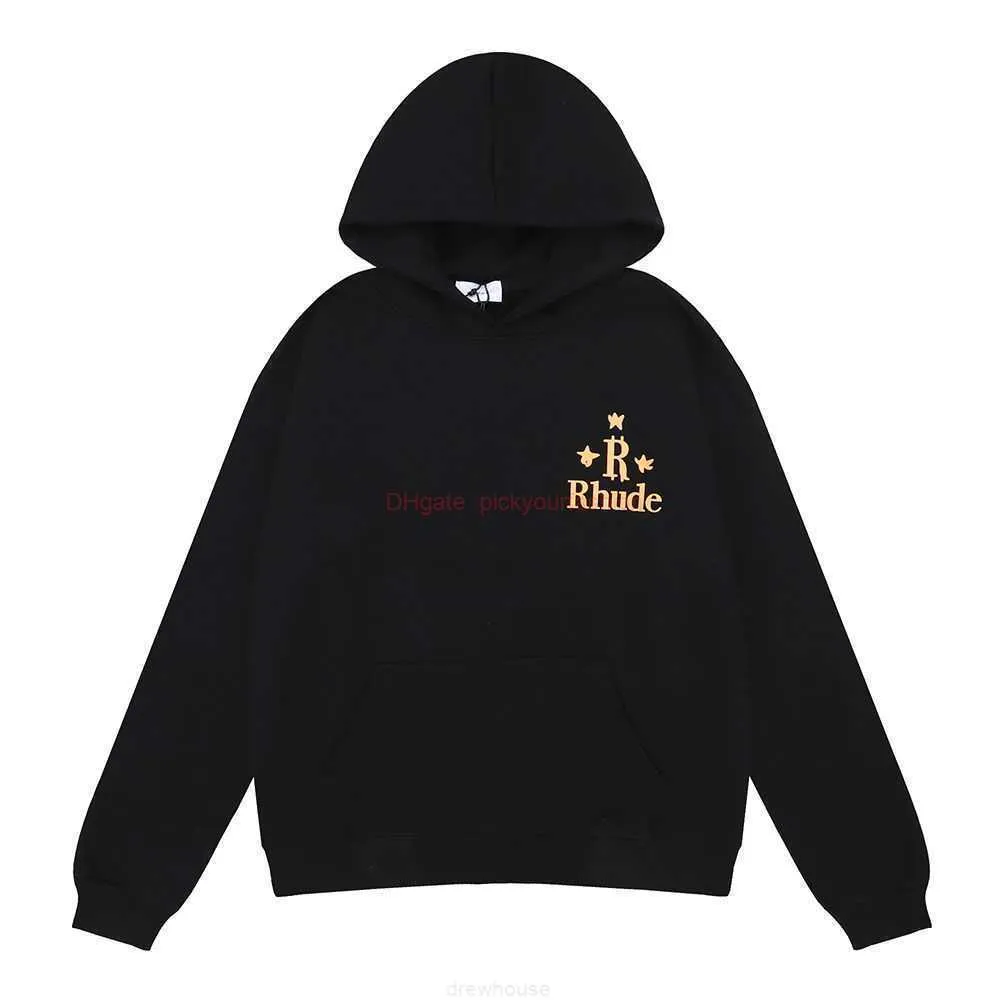 DHgate Playful Pentagram Print Mens Womens Cozy Black Money Hoodie Apparel