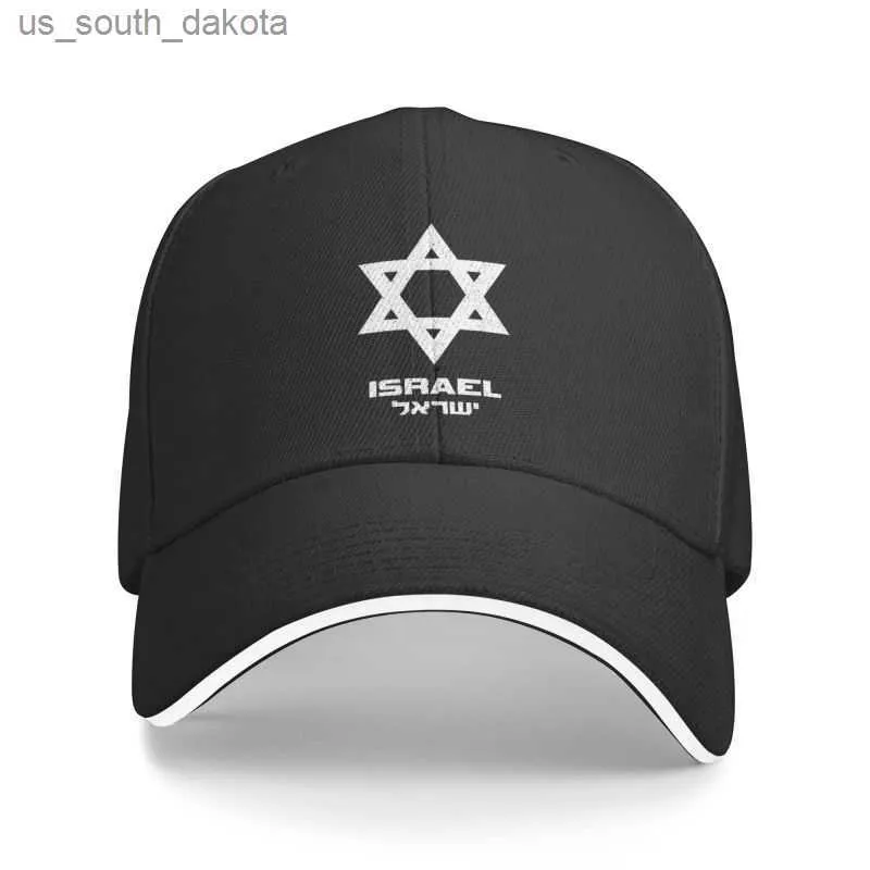 Personalisierte Israel-Flagge-Baseballmütze für Männer und Frauen, atmungsaktiv, Chanukka-Je, israelischer Papa-Hut, Streetwear, L230523